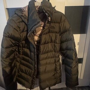 The North Face Men's Dark Olive Puffer Jacket